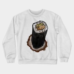 Soy Sauce spill - Sushi roll - watercolour Crewneck Sweatshirt